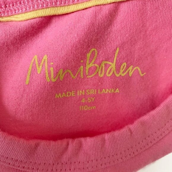 NWT Mini Boden Floral Power Applique Flutter Slogan T-shirt for Girls - Picture 5 of 8